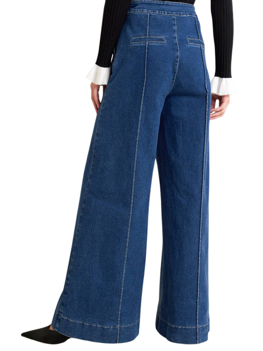 Escorpio Boutique Jeans de piena amplia tipo marinero