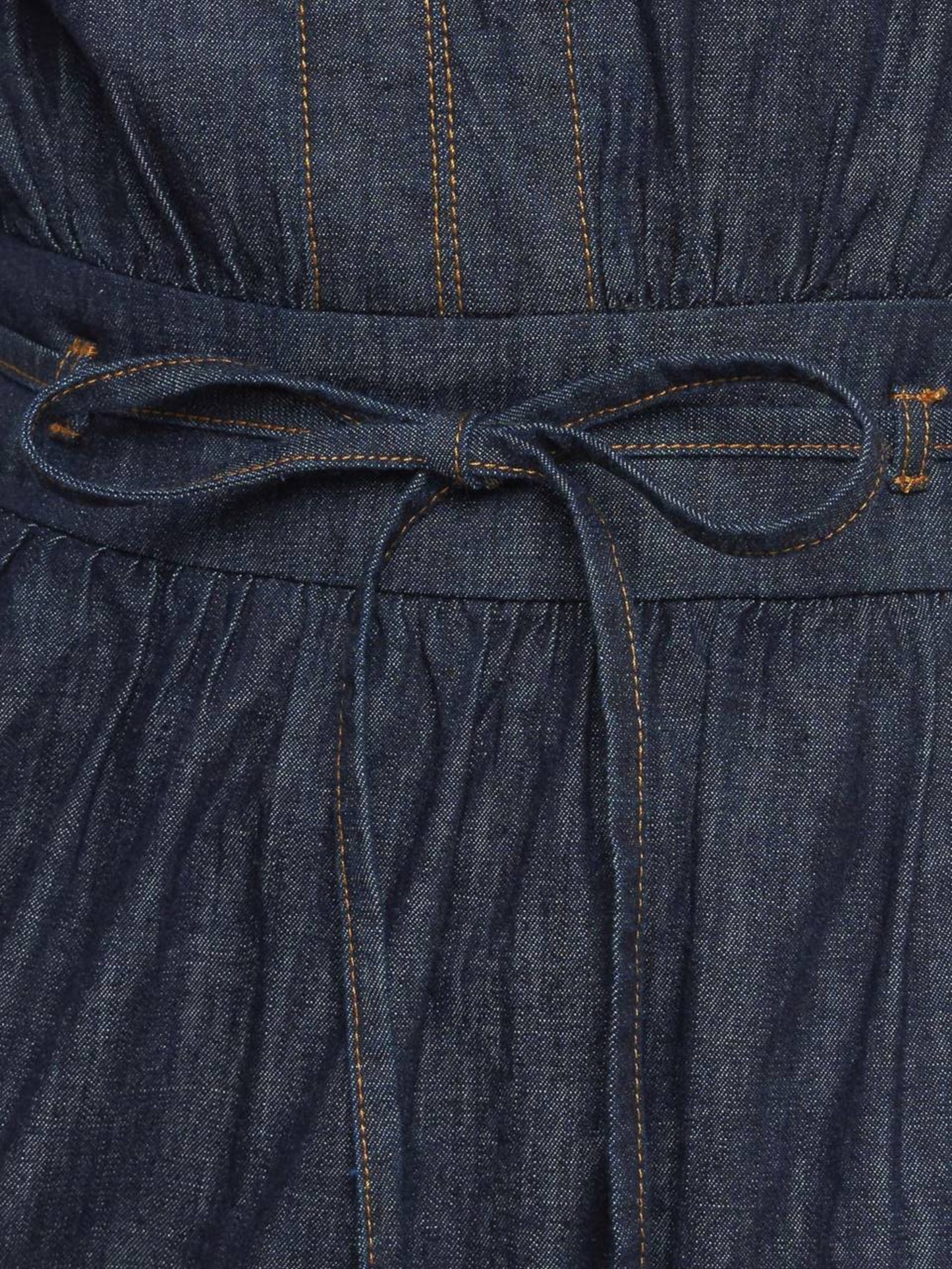 Escorpio Boutique Maxi Vestido en denim