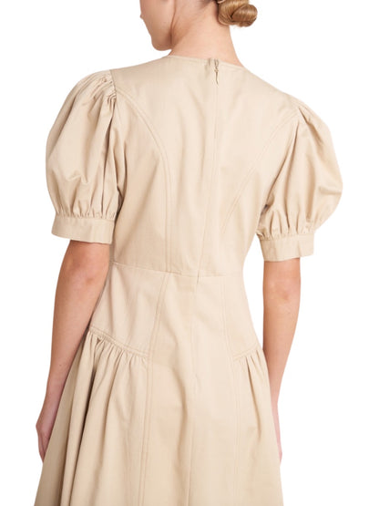 Vestido Midi Manga Globo - Escorpio Boutique