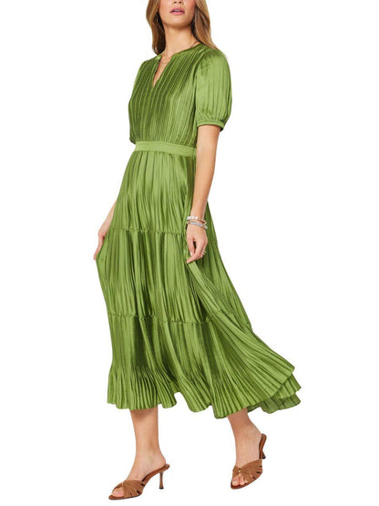 Vestido Midi Plisado