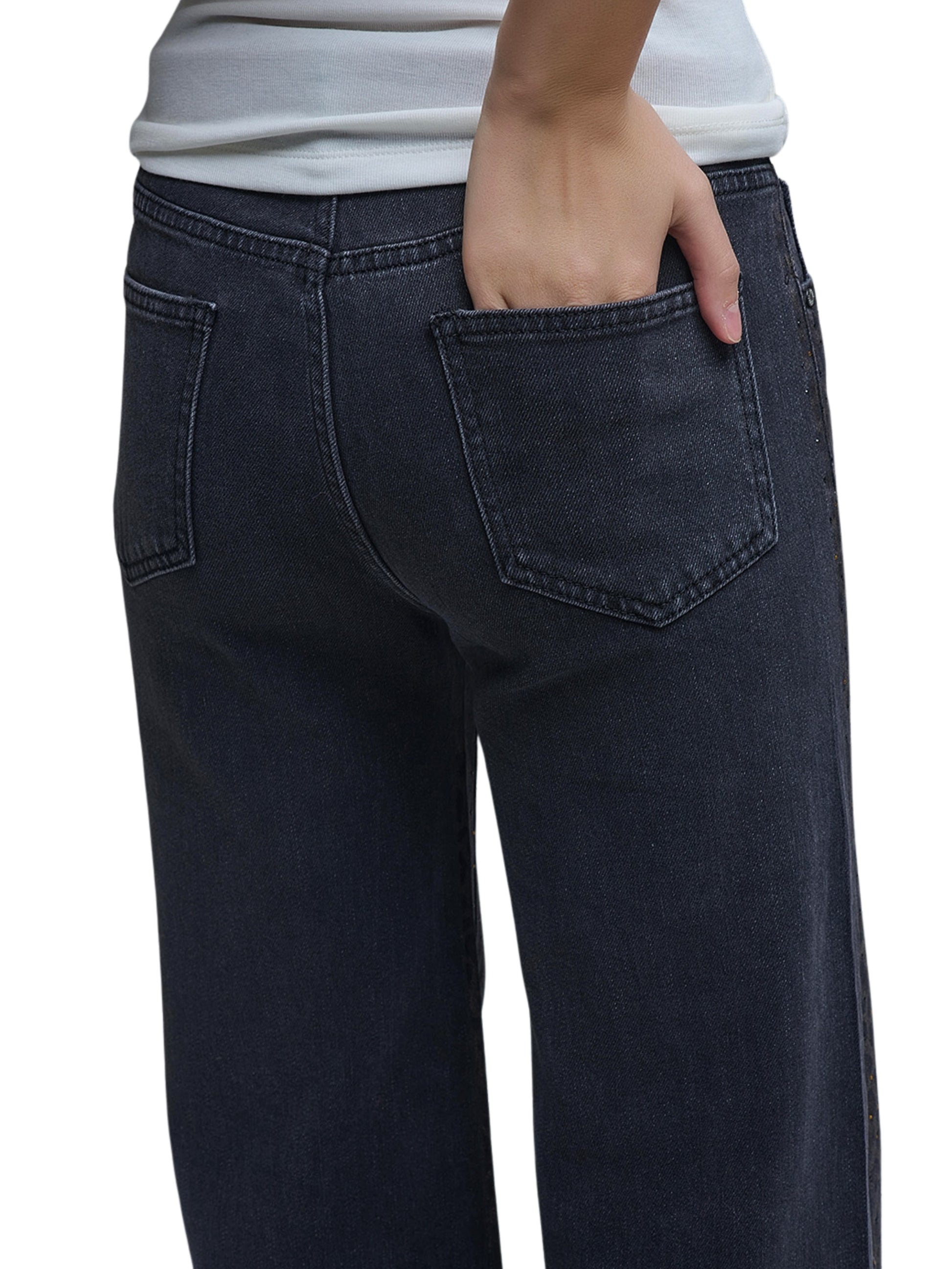 Escorpio boutique - Pantalón metálico animal print pierna ancha