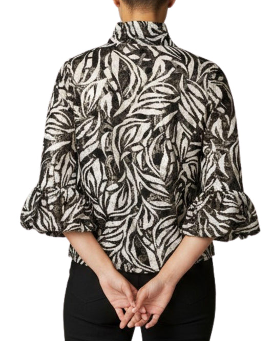 saco encaje animal print espalda