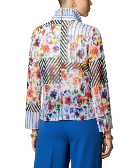 Set floral con rayas espalda