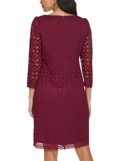 Vestido Corto Encaje Manga Larga - Escorpio Boutique