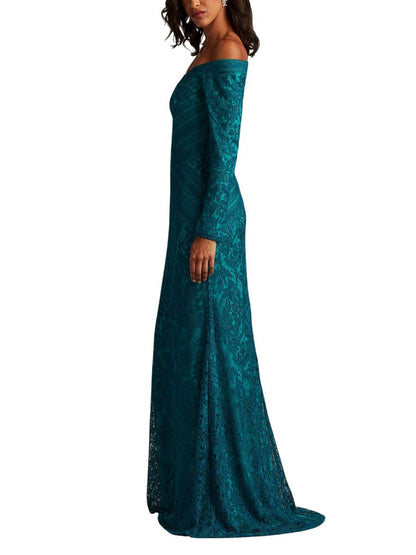 Vestido Largo Bordado Hombros descubiertos - Escorpio Boutique