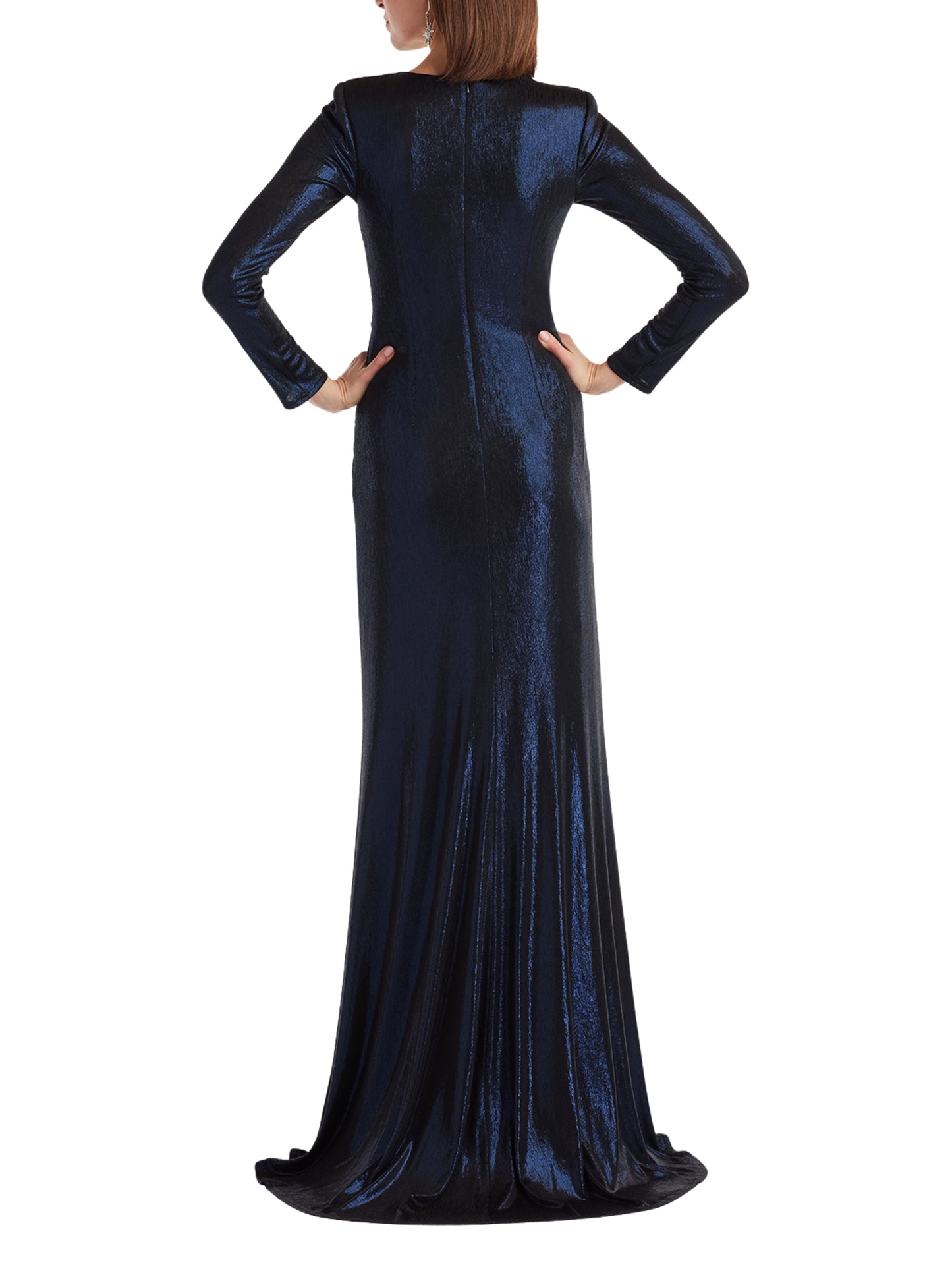 Escorpio Boutique - Vestido Largo Métálico de Diseñador 