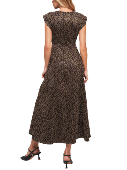 Vestido Midi Animal Print  Ante Vegano