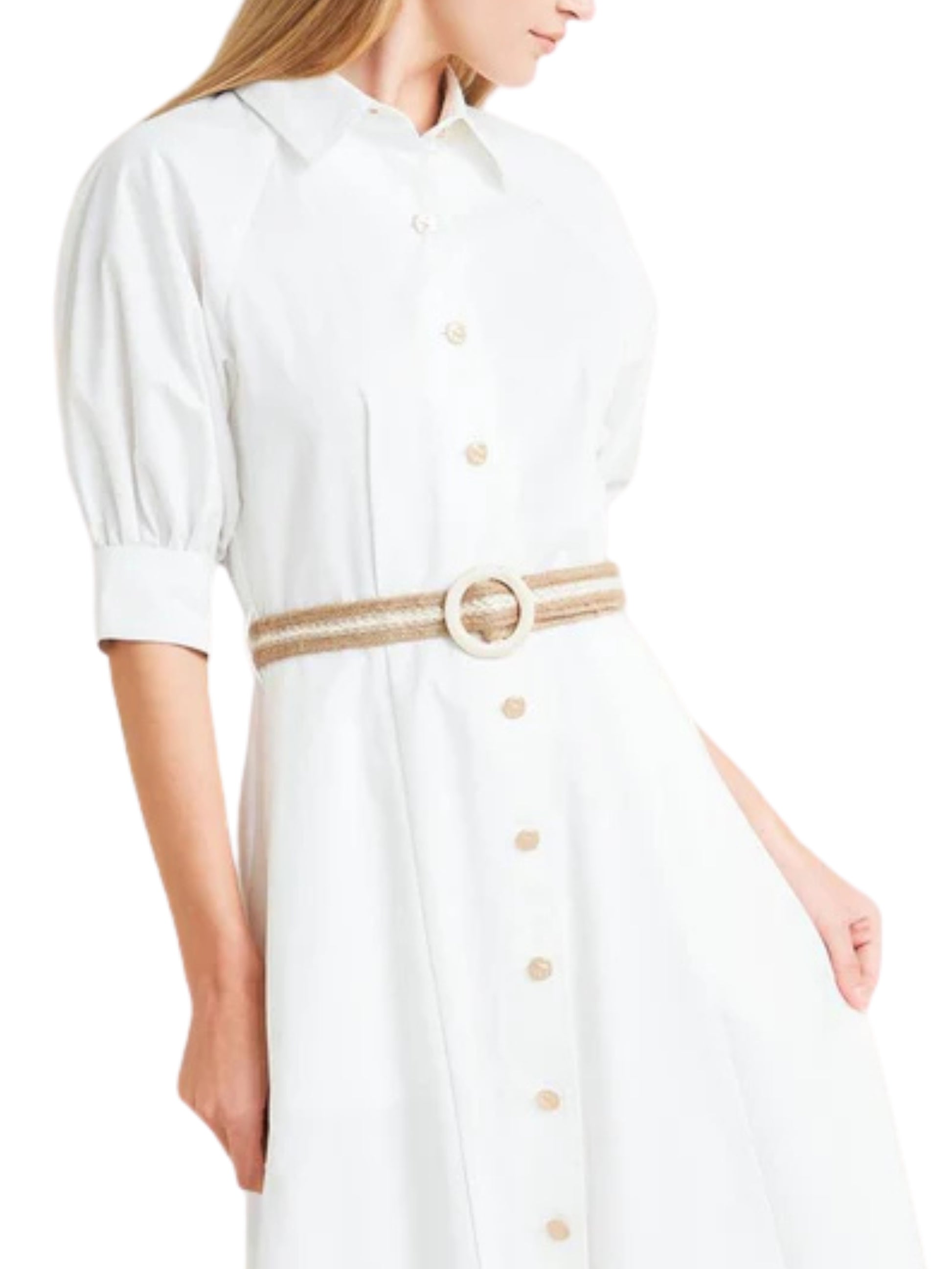 Vestido Midi Manga Corta - Escorpio Boutique