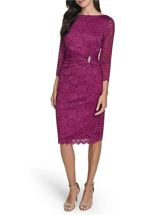 Vestido Corto de Encaje Drapeado - Escorpio Boutique