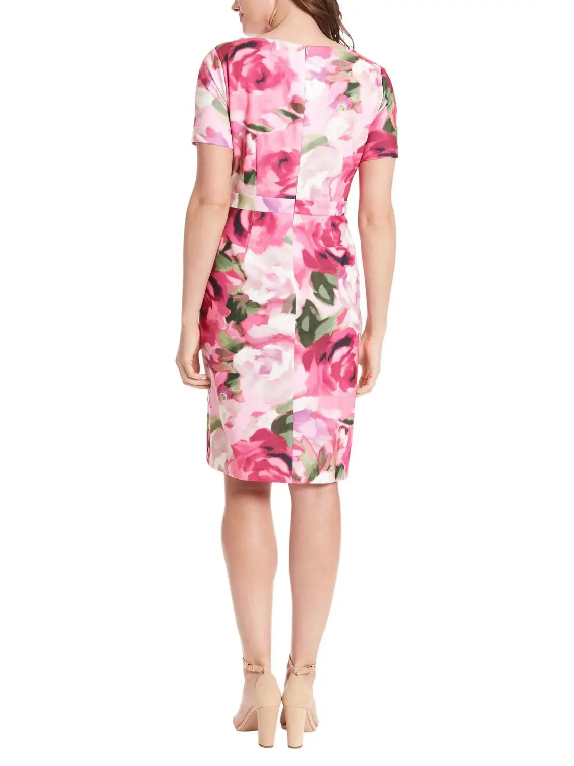 Vestido corto de manga corta con detalle en el cuello - Escorpio Boutique