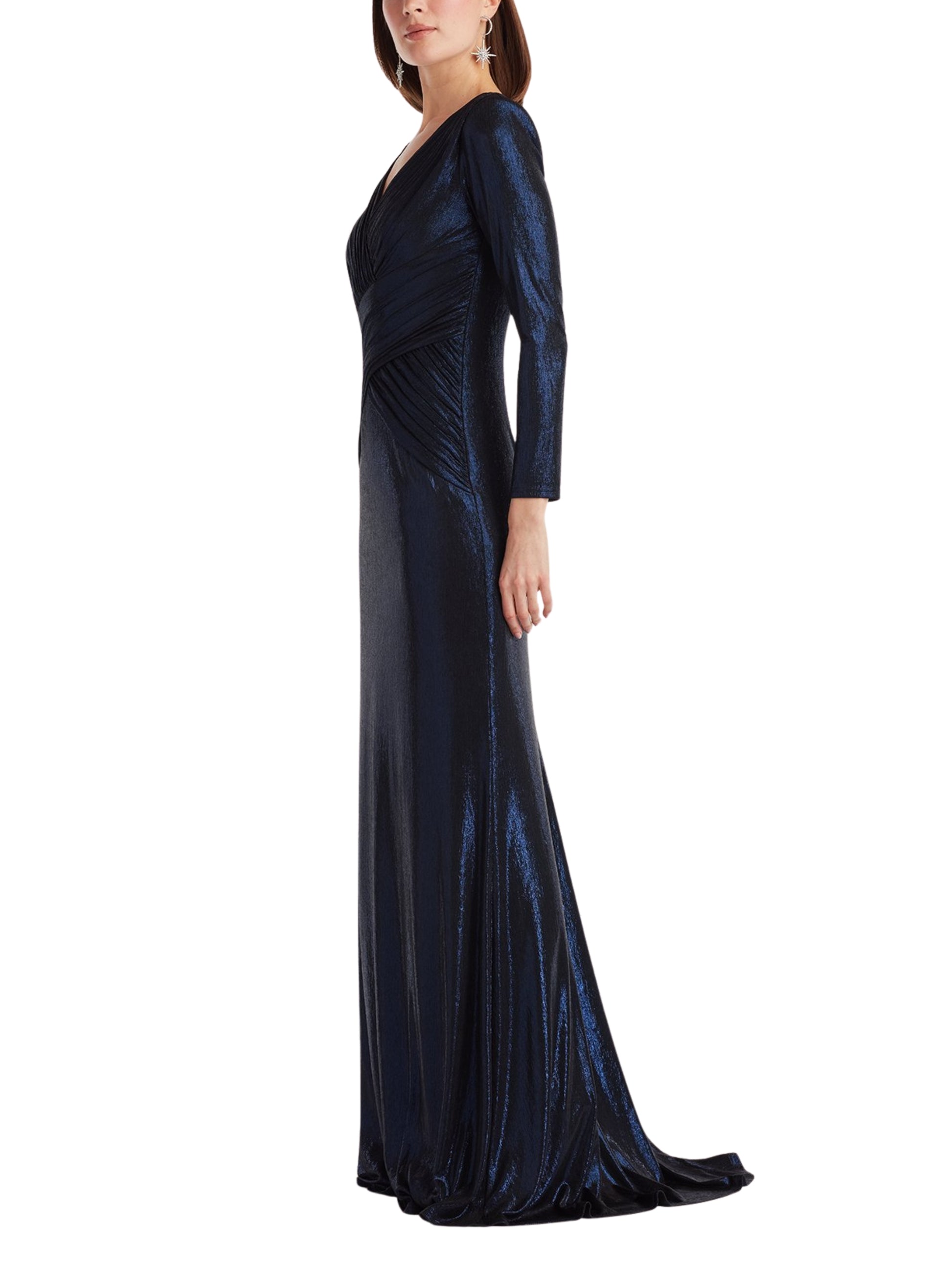 Escorpio Boutique - Vestido Largo Métálico de Diseñador 