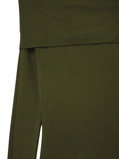 escorpio boutique -Vestido de Punto cuello bardot