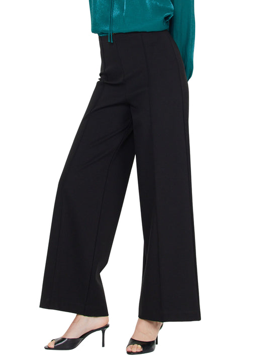 pantalon de ponte con cintura alta