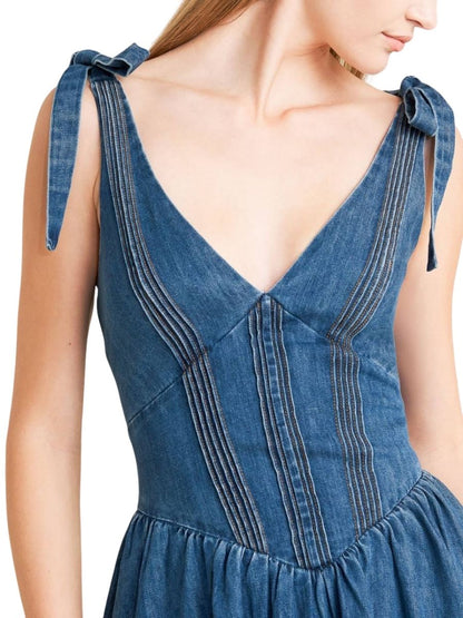 vestido-midi-mezclilla-moños-detalle